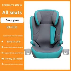 Siège rehausseur réglable <span class=keywords><strong>à</strong></span> dossier haut pour enfants de <span class=keywords><strong>3</strong></span> <span class=keywords><strong>à</strong></span> 12 ans, pliable, certifié ECE+CCC, avec porte-gobelet, ajustement universel, gris, en HDPE + modèle cationique - Product Image 6