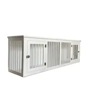 Factory Supply Doppeltür Zwinger hand gefertigte Hunde kiste aus Holz Holz Pet House Möbel