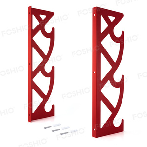 Foshio desain 3 pegangan vinil bungkus pemegang rak dinding dipasang rak penyimpanan dengan Bar - Product Image 3