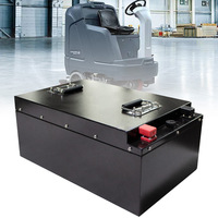 Batterie LiFePO4 51,2 V 54 Ah pour autolaveuse, haute capacité, cycle profond, charge rapide, pack de batteries lithium-ion
