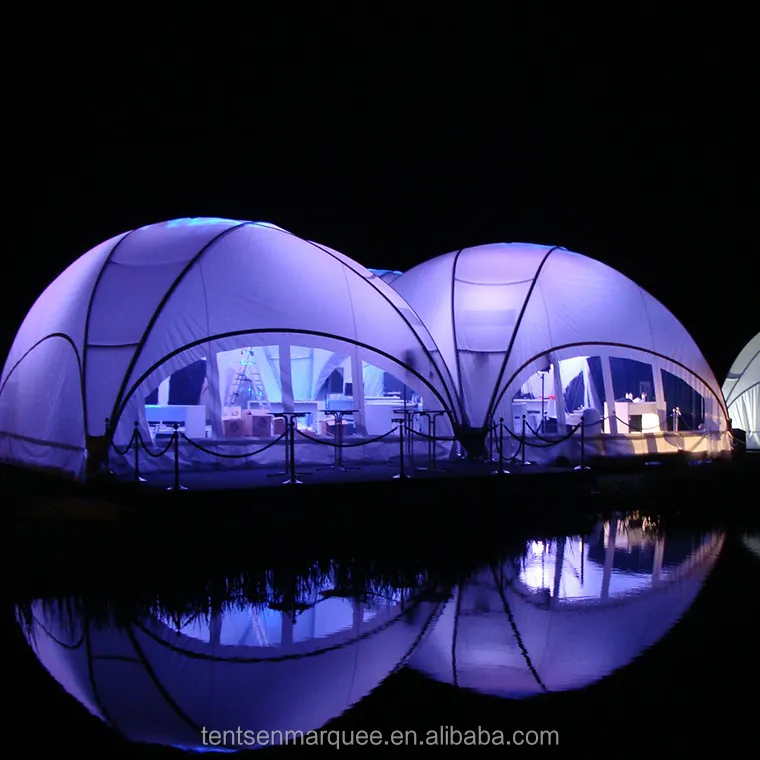 Tienda de marquesina con cúpula arqueada para 3000 personas, con aire acondicionado, fiesta, novedad