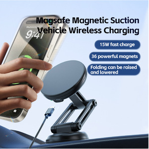 Support de téléphone magnétique sans fil pour voiture, charge rapide 15W, fixation sur pare-brise - Product Image 2
