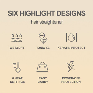 Lisseur ionique pour cheveux secs et humides Dsp Keratin Shine Styler Ms 10029 pour tous types de cheveux - Product Image 2