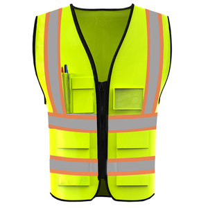 Hi khả năng hiển thị màu xanh phản quang an toàn vest biểu tượng tùy chỉnh - Product Image 3