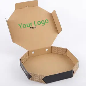 Hộp Pizza Mini Hộp Pizza Phân Hủy Tùy Chỉnh Màu Đen Hộp Pizza 10 "12" 14 "16"