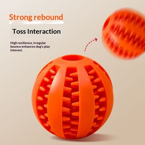 Juguete de Limpieza Dental para Perros, TPR Resistente a Mordeduras, Juguetes Masticables para Mascotas, Dispensador de Premios, Entrenamiento Interactivo, Juguetes Indestructibles para Perros - Product Image 1