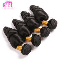 Loose Wave — lot de tissage naturel brésilien Remy 10A, haute qualité, cheveux humains