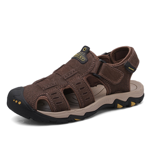 <span class=keywords><strong>Sandalias</strong></span> <span class=keywords><strong>de</strong></span> <span class=keywords><strong>Vestir</strong></span> <span class=keywords><strong>de</strong></span> Cuero con Suela Gruesa para <span class=keywords><strong>Hombre</strong></span>, <span class=keywords><strong>Sandalias</strong></span> Cerradas Cómodas para Exteriores para Pescadores - Product Image 3