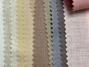 Tela ecológica de lino <span class=keywords><strong>100</strong></span>%, peso ligero para Primavera Verano <span class=keywords><strong>100</strong></span>%, tejido teñido liso de lino para tela de ropa - Product Image 2