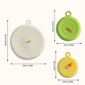Tapas Elásticas de Silicona de Grado Alimenticio, Tapas Universales para Recipientes, Resistentes al Calor, Reutilizables, para Conservar Alimentos, para Recipientes Redondos - Product Image 2