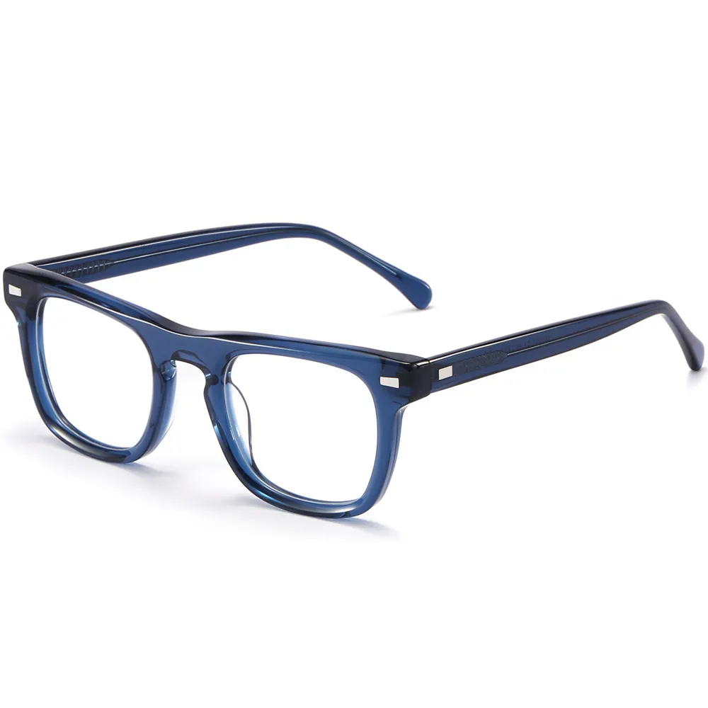 2023 Nieuwe Mode Fancy Vierkante Bril Dikke Frames Acetaat Optische Bril Gafas De Moda