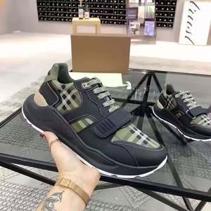 Wholesale fashionable check-patterned casual <b>shoes</b> with thick soles, shock-absorbing and anti-slip features, tennis <b>shoes</b> - Product Image 1