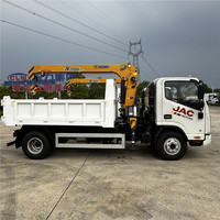 Camion léger JAC avec grue de 6.3 tonnes | Lit de chargement de 4200mm et solution de levage intégrée