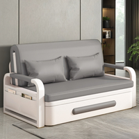 Sofá Cama Plegable de Doble Uso Nuevo para Balcón y Sala de Estar Multifuncional Pequeño para el Hogar con Tela Tecnológica y Estructura de Metal