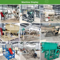 500l 200l Ploughshare Mix Machine Vis Courroie 2 Tonnes Alimentation Horizontale Ruban Mélangeur Poudre Mélangeur V700