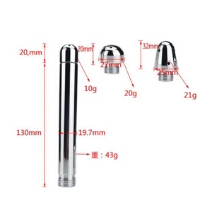 Dành cho người lớn kim loại <span class=keywords><strong>Douche</strong></span> Đồ chơi tình dục hậu môn/âm đạo THUỐC XỔ ống tiêm cho cặp vợ chồng sử dụng vòi hoa sen - Product Image 2