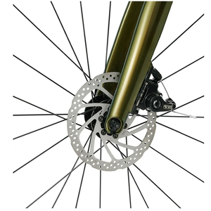 Vélo de route pour hommes 700C 16 vitesses, cadre en aluminium vert peint 47/50 cm, freins à disque, pour la montagne, cadre en aluminium KB125 - Product Image 3