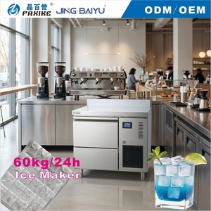 Máquina <span class=keywords><strong>de</strong></span> Hielo en Cubos al por Mayor, <span class=keywords><strong>de</strong></span> 80 kg, Enfriada por Aire, para Cafeterías, <span class=keywords><strong>de</strong></span> Doble Uso, Pequeña, para Negocios - Product Image 1