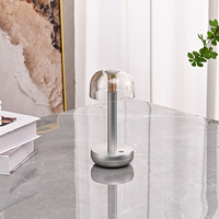 Mini lampe de table sans fil à charge unique sans fil chambre à coucher en aluminium verre lampe de table de chevet LED