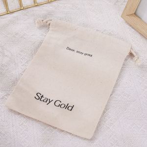 Wholesale Customize <b>Drawstrings</b> Canvas Gift <b>Bag</b> Foldable Packaging <b>Bag</b> Custom Printed Logo <b>Drawstring</b> <b>Bag</b> - Product Image 4
