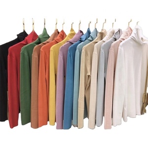Maglione da donna con logo personalizzato a manica lunga maglieria a collo alto <span class=keywords><strong>vestiti</strong></span> da donna <span class=keywords><strong>maglia</strong></span> da ragazza maglione da donna - Product Image 2