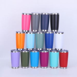 Gobelet isotherme 30 oz au design simple et minimaliste, couleur unie mate, en acier inoxydable, pour voiture - Product Image 5