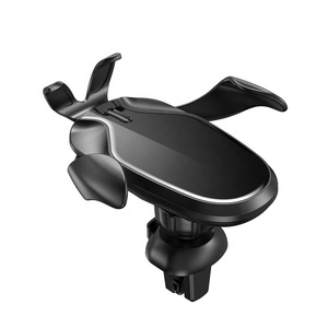Qi teléfono <span class=keywords><strong>Simple</strong></span> célula de carga de la gravedad Smartphone de sujeción 10W coche móvil cargador inalámbrico - Product Image 4
