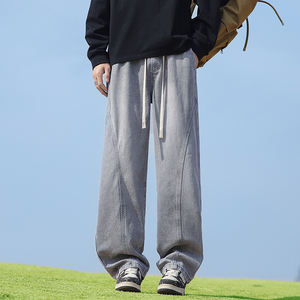 กางเกงยีนส์ทรงหลวมสไตล์อเมริกัน แต่งโลโก้ตามสั่ง เอวยางยืด ใส่สบาย ระบายอากาศได้ดี ทรงขากว้าง  กำลังเป็นที่นิยม - Product Image 5