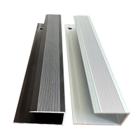 Plinthe en aluminium anodisé extrudé, profilé de moulure murale métallique étanche pour la rénovation intérieure de la maison