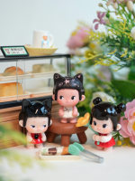 Figurines miniatures authentiques Buer Songsong Adventure Beans en PVC, boîte mystère, jouet tendance, figurines mignonnes, ornement de bureau, cadeau pour filles