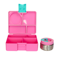 Back School Boîte à lunch Bento isolée personnalisable Bocal alimentaire thermique étanche à 4 compartiments Lonchera chauffant pour enfants