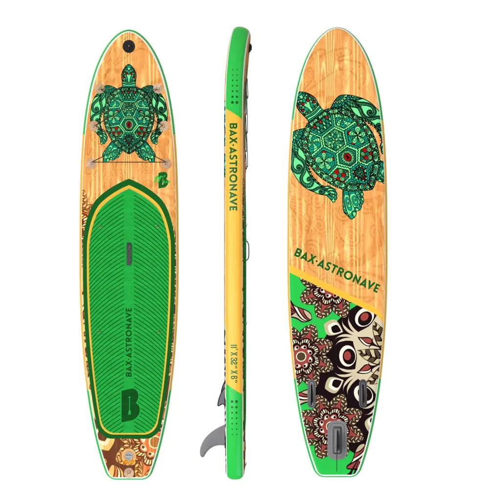 नई डिजाइन लकड़ी मुद्रण ईवा सभी दौर चप्पू बोर्ड Inflatable समर्थन बोर्ड कस्टम वयस्क सर्फिंग के लिए समर्थन सर्फ चप्पू बोर्ड