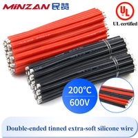 MINZAN 16awg Fil électrique en silicone Ligne de fil parallèle Fil de cuivre étamé souple et flexible de calibre 16 pour batterie au lithium