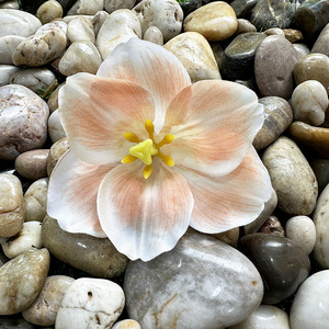 Fleurs de tulipes artificielles, têtes de tulipes réalistes, accessoires de photographie pour mariage et fête, décoration de la maison, couronne et boîte à fleurs - Product Image 4