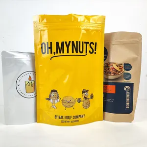 Resealable Peanut Plastic Food Packaging Bag Dried Fruit Peanut Walnut Bag Pine Peanuts Mixed Cashew Nuts Packing