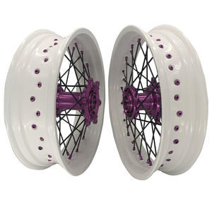 Ruedas <span class=keywords><strong>Supermoto</strong></span> de 17 Pulgadas con 36 Radios de Aleación Anodizada para Motocicleta KTM EXC SXF SX 250 300 <span class=keywords><strong>450</strong></span> - Product Image 2