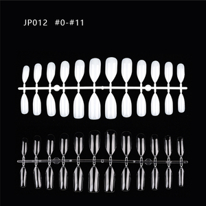 ปลายเล็บเจลแบบเต็มแผ่น 12 ขนาด รูปทรงโค้งธรรมชาติ สำหรับฝึกทำเล็บ - Product Image 3