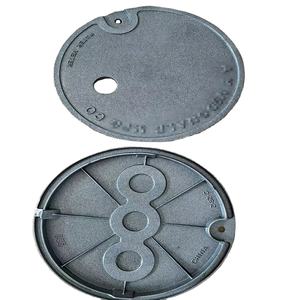 중국 주조 사용자 정의 고품질 사각 원형 연성 철 모래 주조 도난 방지 맨홀 커버 식물 주조 맨홀 커버 - Product Image 2