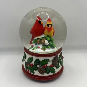 Resin Crafts Pine Snow Globe Music Box