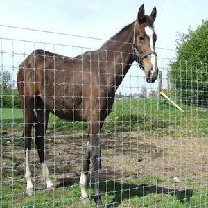 Prix bon marché haut 1.8m noeud de charnière noeud fixe 50m 100m rouleaux clôture de terrain de haute qualité sur la ferme pour la chèvre et le bétail utilisant