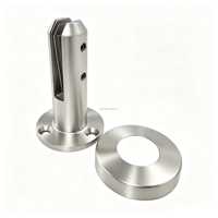 Support de fixation en acier inoxydable de 200 mm pour clôture de piscine, idéal pour les escaliers, les balustrades et les rampes en verre.