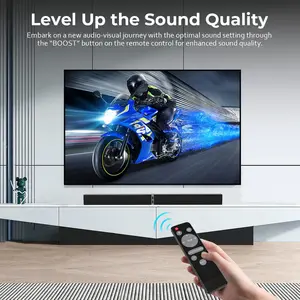 Home Theater System Soundbar para TV Bares de som Bluetooth Conexões HDMI/RCA/BT/OPT com conexões 2 em 1 destacável