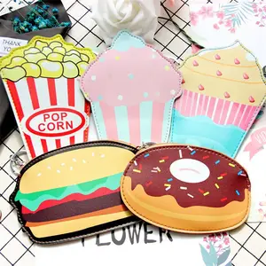 Fashion Kids Portemonnees Ijs Pop Corn Hamburger Donuts Portemonnee Tas Meisje Portemonnees