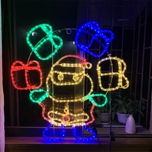 Lampe led imprimée sur poteau de décoration, éclairage d'extérieur, décoration de rue de noël, imperméable, motif suspendu, motif 2d - Product Image 5