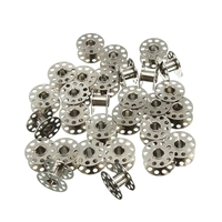 25 bobines en métal avec boîte de 20mm de diamètre broderie remplacement bricolage accessoires de machine à coudre