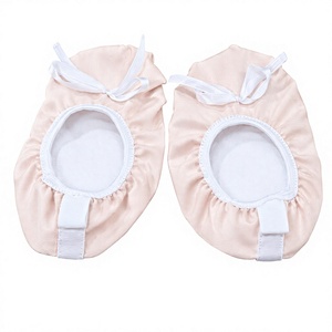 Chaussons de ballet en satin pour filles, souples, chaussures de danse plates, semelle extérieure en coton PU, semelle fendue, légères, pour la performance et l'entraînement - Product Image 2
