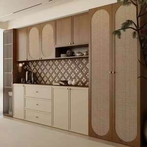 Armario de dormitorio de madera de estilo moderno medieval personalizado, almacenamiento de tamaño completo, muebles para el hogar - Product Image 4