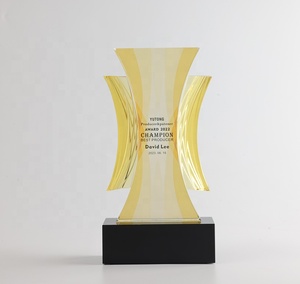 Trophée en verre Jadevertu 2024 pour la reconnaissance des réalisations, trophée en cristal Liuli, trophée <span class=keywords><strong>Feng</strong></span> <span class=keywords><strong>Shui</strong></span>, trophées en cristal, récompenses en verre - Product Image 3