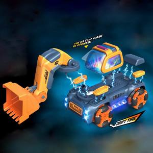 1:18 kök DIY montaj <span class=keywords><strong>RC</strong></span> oyuncak arabalar elektrikli araba oyuncak çocuklar için uzaktan kumanda ile mobil makine dükkanı kamyon inşaat - Product Image 6
