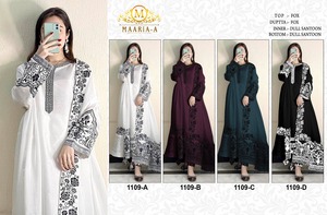 Traje Pakistaní de Diseñador en Georgette con Bordado de Lentejuelas, Ropa India y Pakistaní, Traje Salwar - Product Image 5